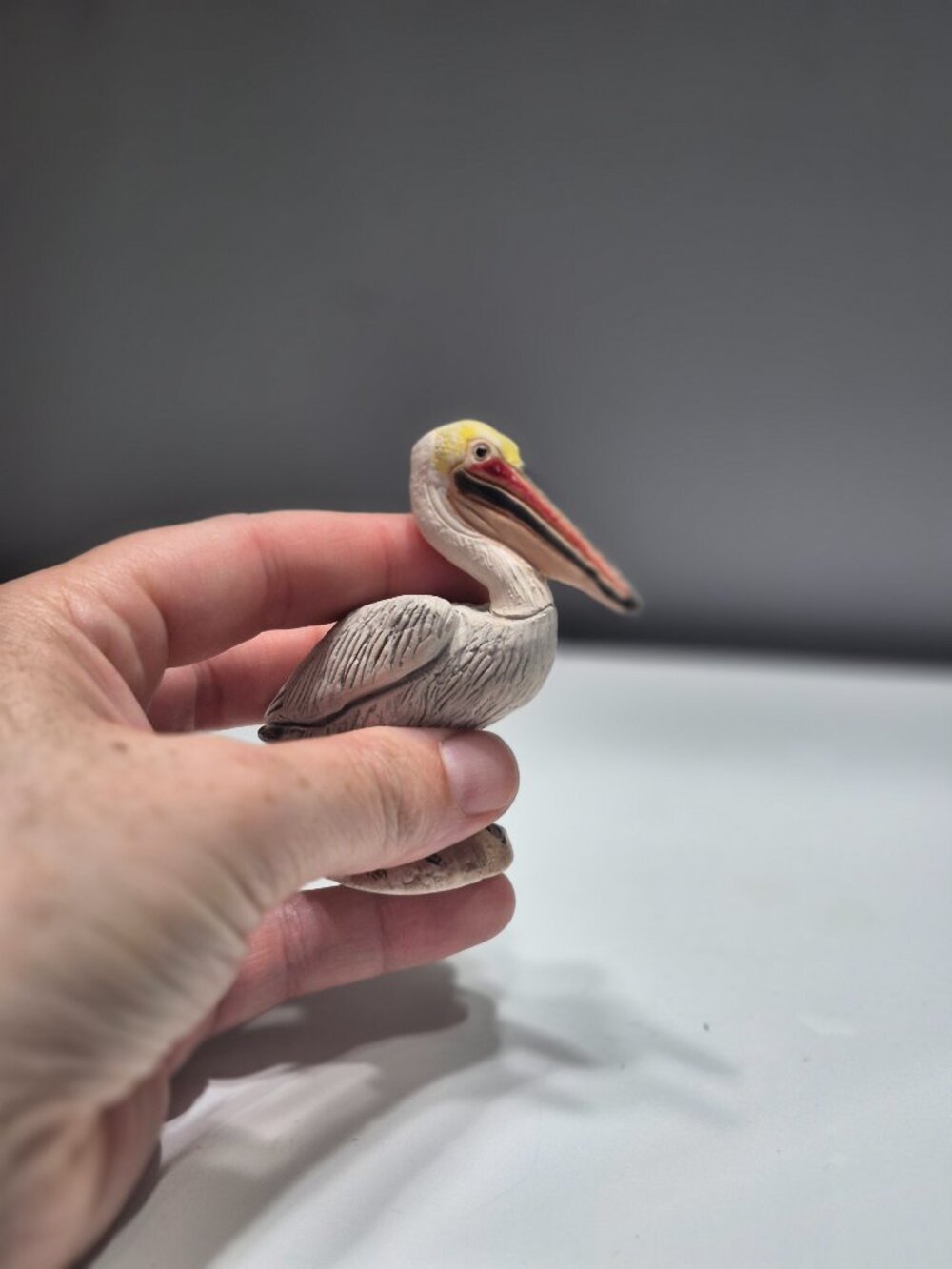Hand Painted Ceramic resin Pelican 3inch - Picture 11 of 11